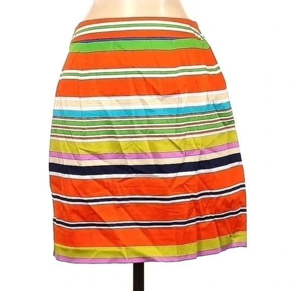 Kate Spade | Multi Color Striped Preppy Pencil Skirt Women’s Size 4 - Picture 3 of 5